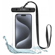 Etui i futerały do telefonów - Etui wodoodporne TECH-PROTECT Phone Waterproof Case Czarny - miniaturka - grafika 1