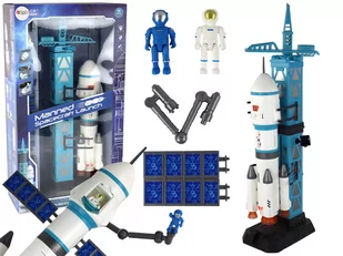 Zabawka Misja Kosmiczna Rakieta Astronauci Wyrzutnia 15 Elementów - Modele zdalnie sterowane - miniaturka - grafika 1