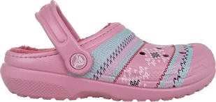 Crocs Klapki Crocs Classic Printed Lined Clog 205815-669 - 19/20 - Buty dla dziewczynek - miniaturka - grafika 1