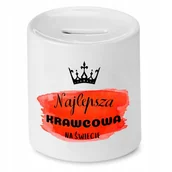 Skarbonki - Skarbonka Dla Cieśli na Urodziny na Prezent z Nadrukiem ze Zdjęciem + Opakowanie na prezent (wzór 02) - miniaturka - grafika 1