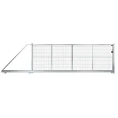 Ogrodzenia - Naterial Brama przesuwna Modus 5x1.7 m lewa srebrna - miniaturka - grafika 1