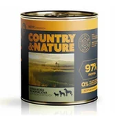 Mokra karma dla psów - Country&Nature Indyk 97% z brokułem 850g pełnoporcjowa mokra karma dla dorosłych psów wszystkich ras 850 g - miniaturka - grafika 1