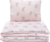 Pościel dla dzieci - PULP BAMBOO Komplet pościeli z bawełny satynowej 100x135cm - Myszki - miniaturka - grafika 1