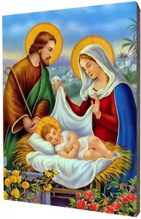 Art christiana Ikona złocona Święta Rodzina ACHI097 - Dewocjonalia - miniaturka - grafika 1