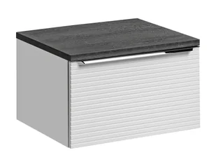 Szafka pod umywalkę, Leonardo, 60x46x40 cm, biały, grafit, mat - Szafki łazienkowe Szafka pod umywalkę, Leonardo, 60x46x40 cm, biały, grafit, mat - Szafki łazienkowe - miniaturka - grafika 1