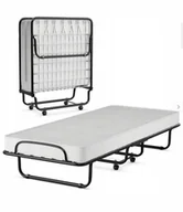 Łóżka - Łóżko pojedyncze metalowe Costway 80x190 czarny - miniaturka - grafika 1