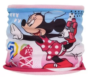 Różowy komin z nadrukiem Minnie Mouse rozmiar uniwersalny - Apaszki i szaliki damskie - miniaturka - grafika 1