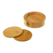 Tace i patery - Komplet 4 bambusowych tacek Casa Selección - miniaturka - grafika 1