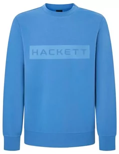 Hackett London Bluza męska Essential Sp Crew, niebieski (niebieski), M - Bluzy męskie - miniaturka - grafika 1