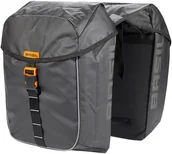 Sakwy rowerowe - Basil Miles Tarpaulin Double Pannier Bag 34l, black/orange 2021 Sakwy 18086 - miniaturka - grafika 1