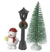 Ozdoby bożonarodzeniowe - Latarnie uliczne choinka bałwan - miniaturka - grafika 1