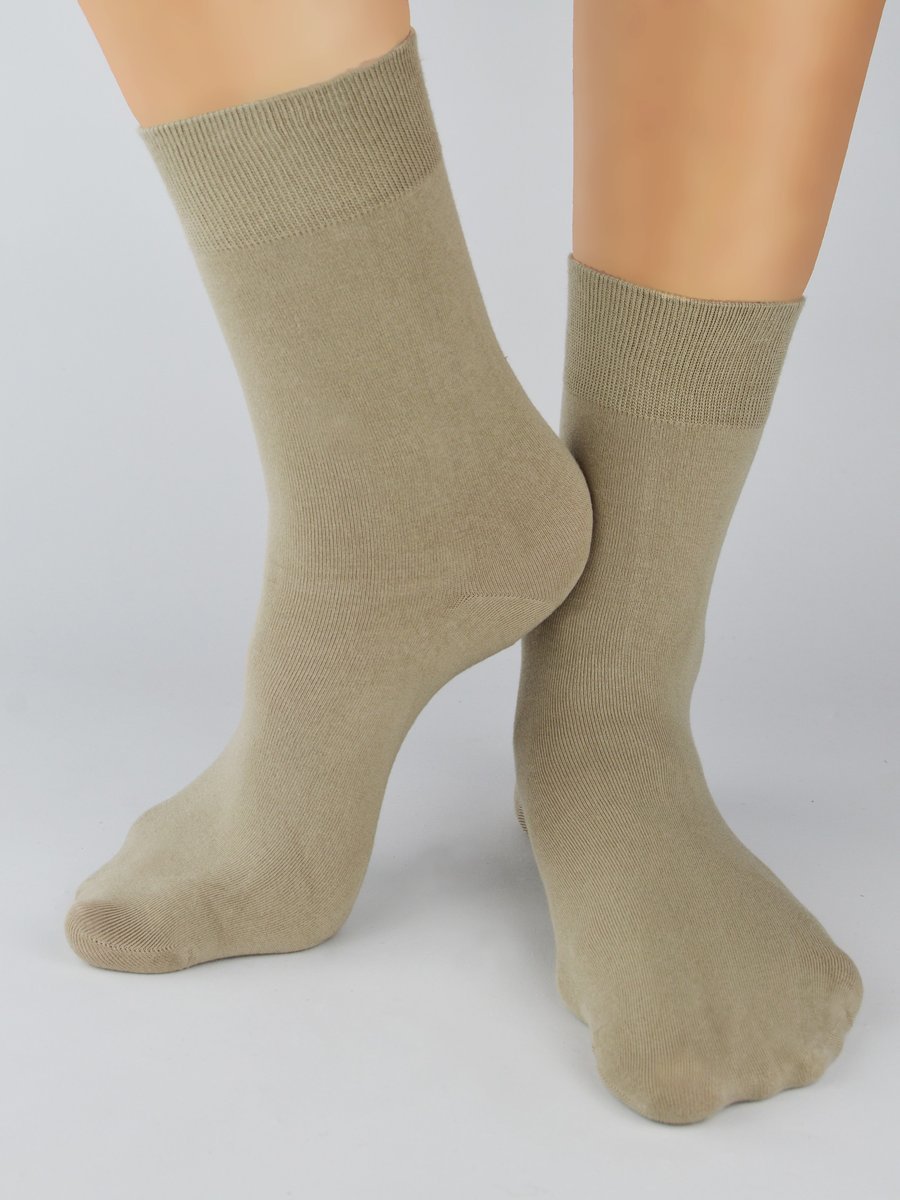 Skarpety Damskie Gładkie Super Soft Sb076 36-41 Beżowy