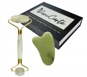 Zestawy kosmetyków damskich - MASAŻER DO TWARZY JADEITOWY ROLLER + GUA SHA BOX - miniaturka - grafika 1