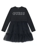 Sukienki i spódniczki dla dziewczynek - Guess Sukienka codzienna J5YK03 KAUH0 Czarny Regular Fit - miniaturka - grafika 1