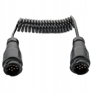 Przewód Kabel Spiralny Elektryczny Z Wtyczkami 13 Pin 12V 1,5M Do Przyczep - Akcesoria motoryzacyjne - miniaturka - grafika 1