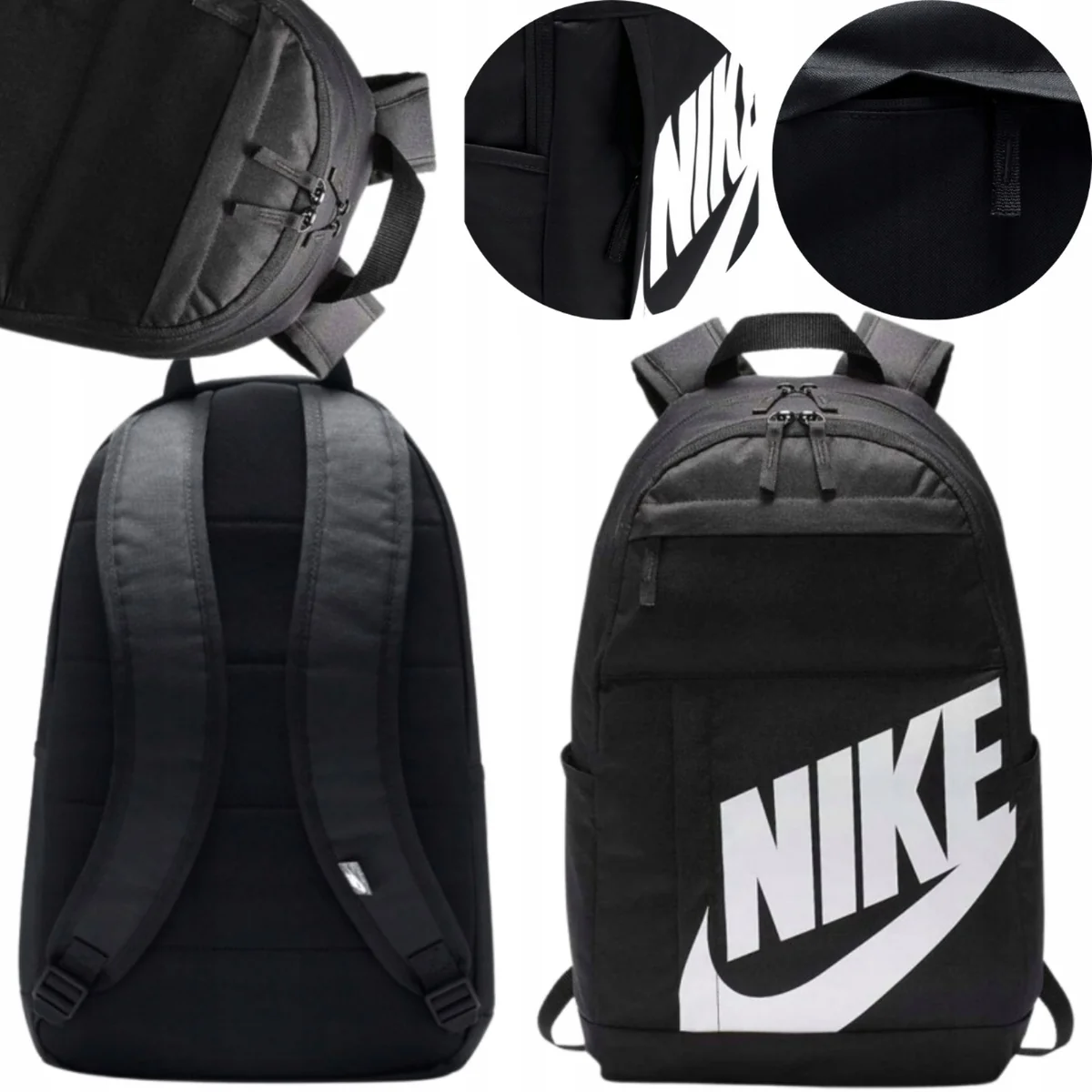 PLECAKI SZKOLNY MŁODZIEŻOWY TORNISTER DLA CHŁOPCA NIKE CZARNY 30X15X46CM