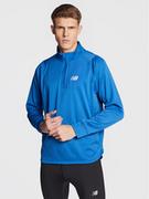 Bluzy sportowe męskie - New Balance Bluza techniczna Heat Grid MT23252 Niebieski Athletic Fit - miniaturka - grafika 1
