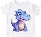 Koszulki dla dziewczynek - Koszulka z dinozaurem na Dzień Dinozaura - dinozaur52 - miniaturka - grafika 1