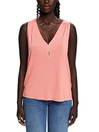 Koszulki i topy damskie - Esprit Collection Top z dżerseju, Tencel™ Lyocell, koralowy, XS - miniaturka - grafika 1