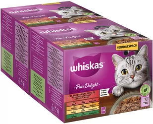 Zestaw Whiskas Pure Delight, saszetki, 48 x 85 g - Klasyczne ragout w galarecie - Mokra karma dla kotów - miniaturka - grafika 1