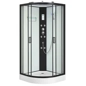 Kabiny z hydromasażem - Mazur Bath&Spa Kabina prysznicowa z hydromasażem zabudowana 80x80 Jasny środek MO-0545-8 - miniaturka - grafika 1