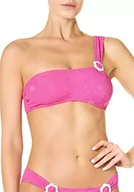 Stroje kąpielowe - goldenpoint Bikini damski kostium kąpielowy, biustonosz na jedno ramię, żakard, stokrotka, Rosa, 80B - miniaturka - grafika 1