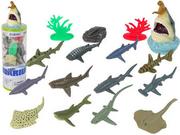 Figurki dla dzieci - rekiny + akcesoria 12szt - miniaturka - grafika 1