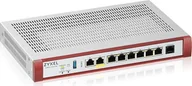 Firewalle sprzętowe - Zapora sieciowa ZyXEL Zyxel USG FLEX100 H Series, 7 Gigabit user-definable ports, 1*1G PoE+, 1*USB with 1 YR Security bundle - miniaturka - grafika 1