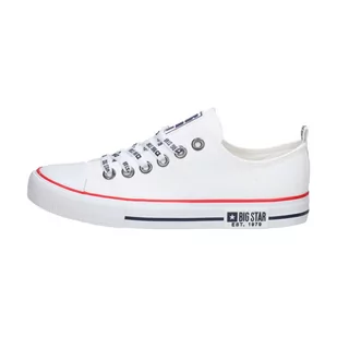 Białe trampki damskie ze skóry eko BIG STAR KK274095 - Trampki damskie - miniaturka - grafika 1