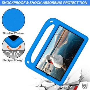 Etui do Samsung Galaxy Tab A9 2023 8.7" X110 / X115 dla dzieci obudowa na tablet Alogy Kids Case Niebieskie - Etui do tabletów - miniaturka - grafika 16