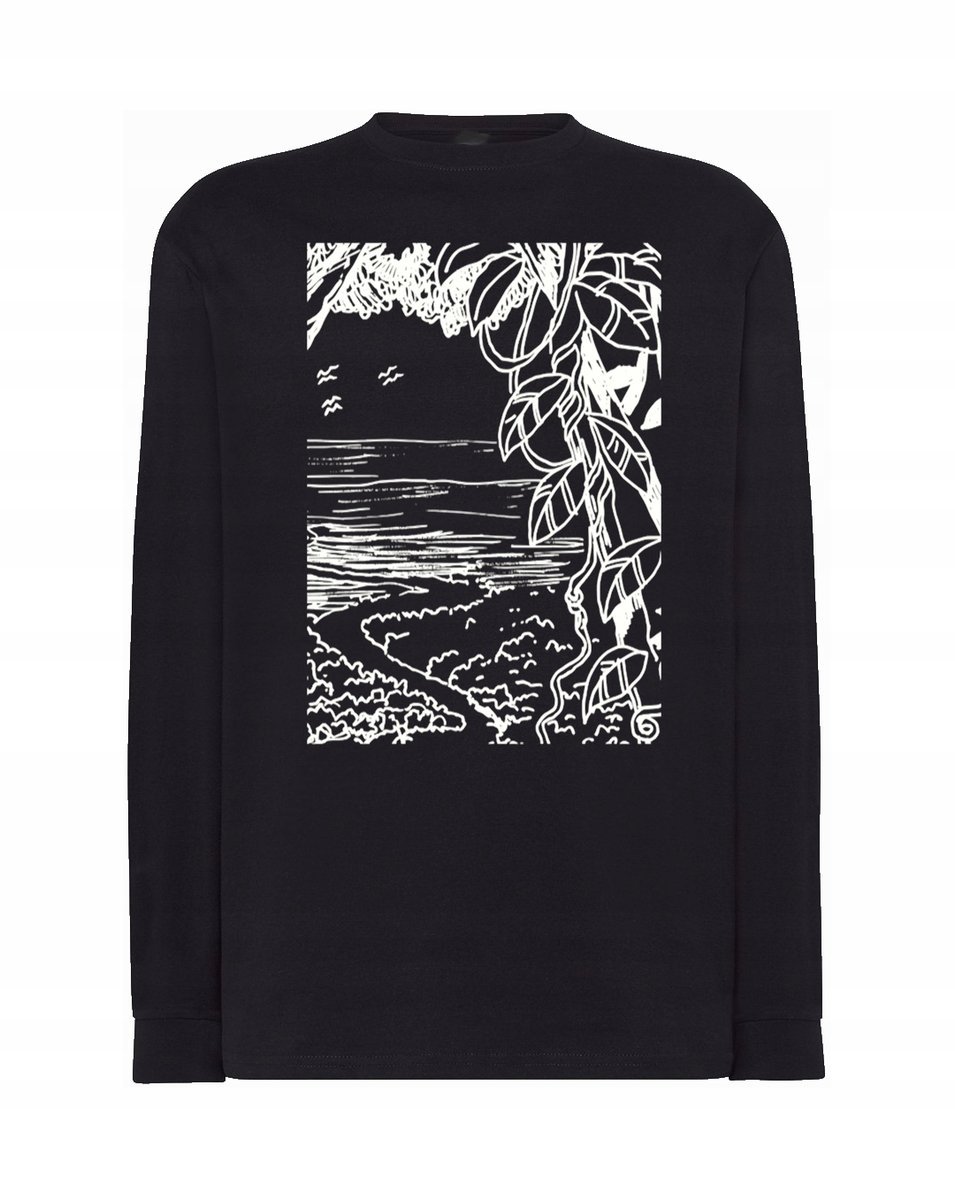 Longsleeve męski FAJNY nadruk DŻUNGLA r.5XL