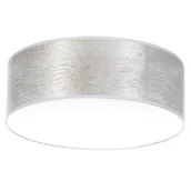 Lampy sufitowe - Britop Sufitowa LAMPA plafon NEVOA 47933802 loftowa OPRAWA okrągła abażurowa srebrna - miniaturka - grafika 1