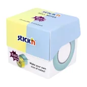 Etykiety samoprzylepne i bloki etykiet - Stickn Notes samoprzylepny 2x25mmx10m żółty-nieb. pastel - miniaturka - grafika 1