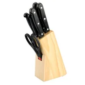 Noże stołowe - Komplet noży w bloku 7 sztuk KEVIN - miniaturka - grafika 1