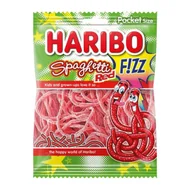 Żelki - Haribo Żelki Kwaśne Paski Spaghetti Fizz O Smaku Truskawkowym 75G - miniaturka - grafika 1