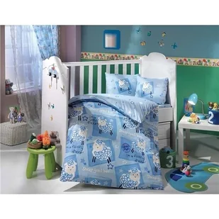 Pościel bawełniana LITTLE SHEEP BLUE - Pościel - miniaturka - grafika 1