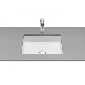 Roca A327536S00 INSPIRA SQUARE UMYWALKA PODBLATOWA 430x320 mm FINECERAMIC $78 Supraglaze$79 - Umywalki - miniaturka - grafika 1
