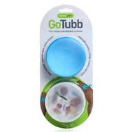 Termosy - Zestaw 2 pojemników turystycznych Humangear GoTubb 2-pack L - blue/clear - miniaturka - grafika 1