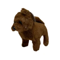Maskotki i pluszaki - Interaktywny PIESEK Maskotka Przytulanka Realistyczny PIES Ciemny Brąz - miniaturka - grafika 1