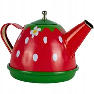 Zabawy w naśladowanie dorosłych - Zestaw do Herbatki Herbaty do Zabawy Metalowy Serwis Kawowy dla Dzieci 16el - miniaturka - grafika 1