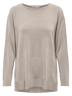 ONLY Sweter w kolorze beżowym - Swetry damskie - miniaturka - grafika 1