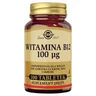 Witaminy i minerały - Solgar Witamina B12 naturalna 100 tabletek - miniaturka - grafika 1