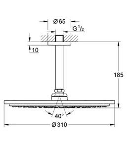 Grohe Rainshower Cosmopolitan 310 Deszczownica 31 cm z ramieniem sufitowym brushed warm sunset 26067DL0 - odbiór osobisty: Kraków, Warszawa - Deszczownice - miniaturka - grafika 1