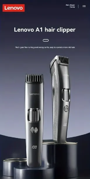 Maszynka Do Strzyżenia Włosów LENOVO A1 Hair Clipper LED USB 600mAh 0-10mm
