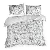 Pościel - Pościel 160 x 200 3cz Bawełniana Ada 01 Stalowy - miniaturka - grafika 1