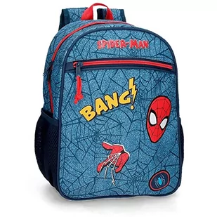 Marvel Spiderman Denim plecak szkolny pasujący do wózków niebieski 27 x 33 x 11 cm Poliester 9,8 L - Plecaki szkolne i tornistry - miniaturka - grafika 1