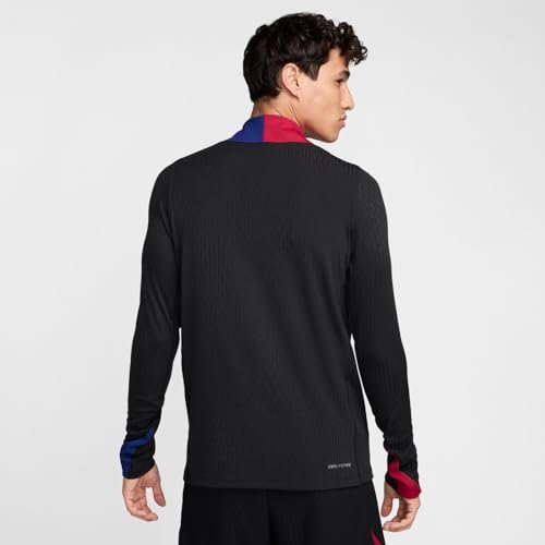 Nike Drilltop Fc Barcelona Dri-Fit ADV Strike EL Drilt K, Black/Noble Red/Lt Orewood BRN, FN9276-011, M