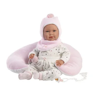 Lalka bobas Mimi płacząca z poduszką rogal 42 cm - Lalki dla dziewczynek - miniaturka - grafika 1