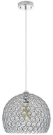 Lampy sufitowe - ELEM Wisząca lampa z okrągłym kryształowym kloszem 5159/1 8C z serii ASTRA - miniaturka - grafika 1