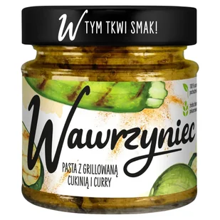 Wawrzyniec Pasta warzywna z grillowaną cukinią i curry 180 g - Koncentraty warzywne, przeciery - miniaturka - grafika 1